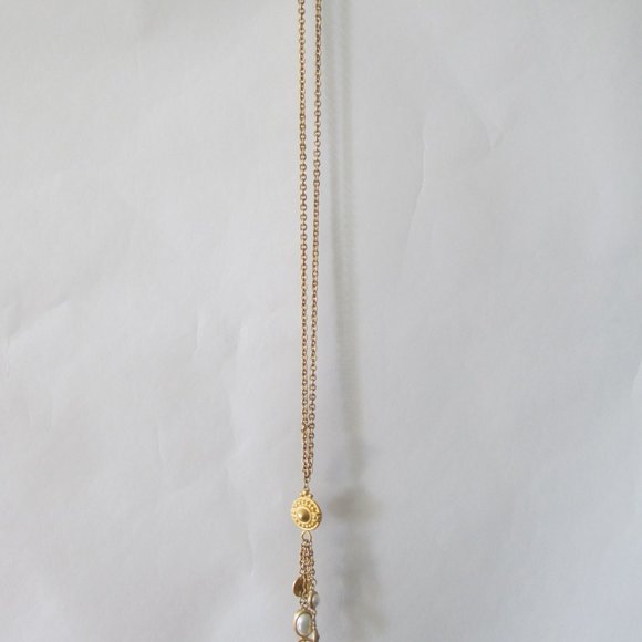 VINTAGE MATTE GOLDTONE NECKLACE - Picture 3 of 4